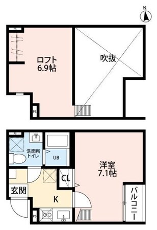 連坊駅 徒歩11分 1階の物件間取画像